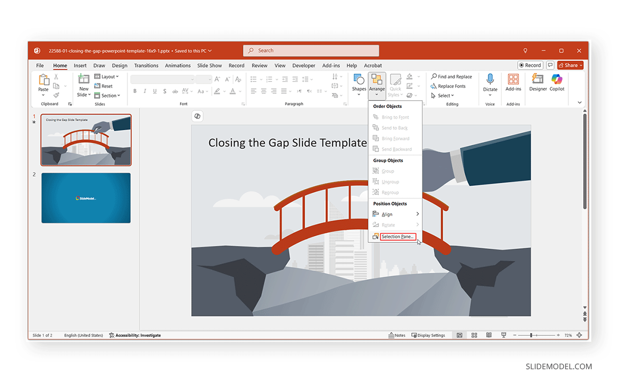 How to Open PowerPoint Selection Pane