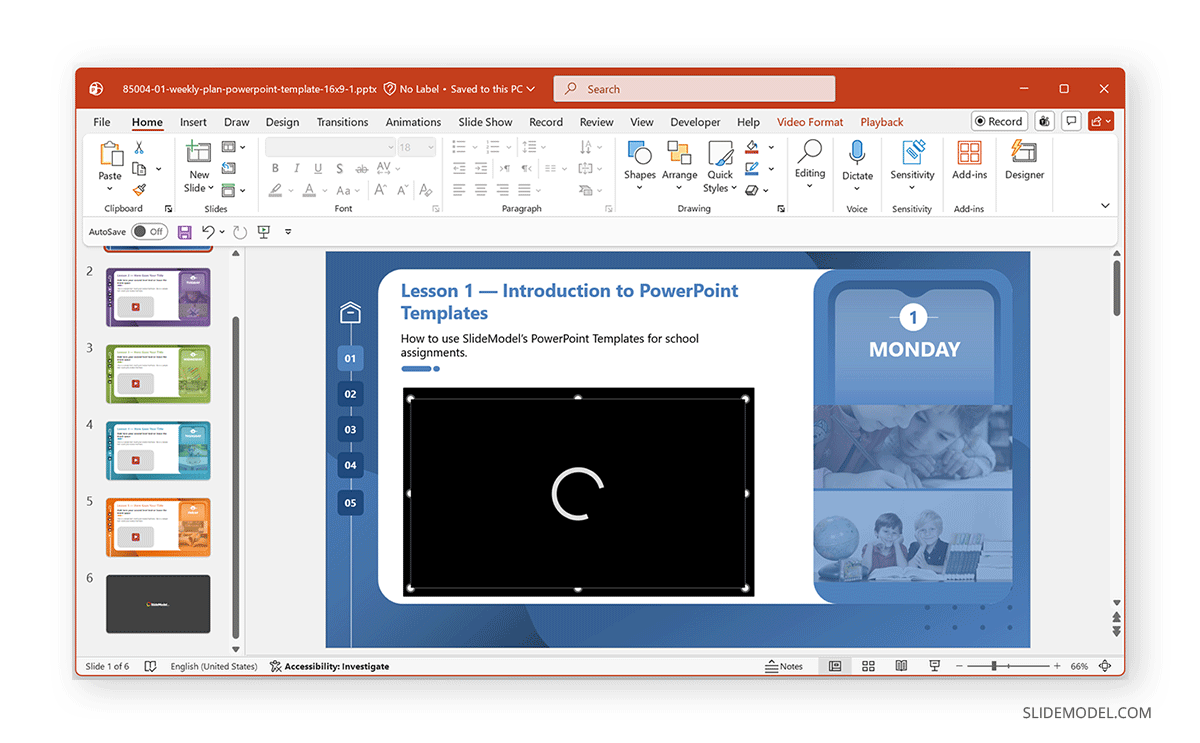 Faulty video playback in PowerPoint