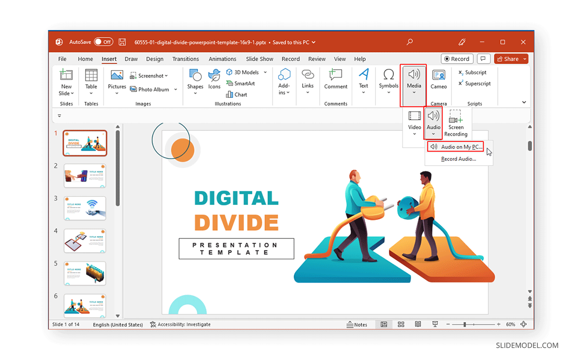 powerpoint presentation add music