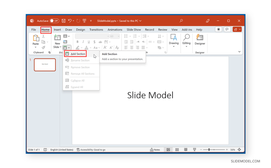 01_how-to-add-section-in-powerpoint - SlideModel