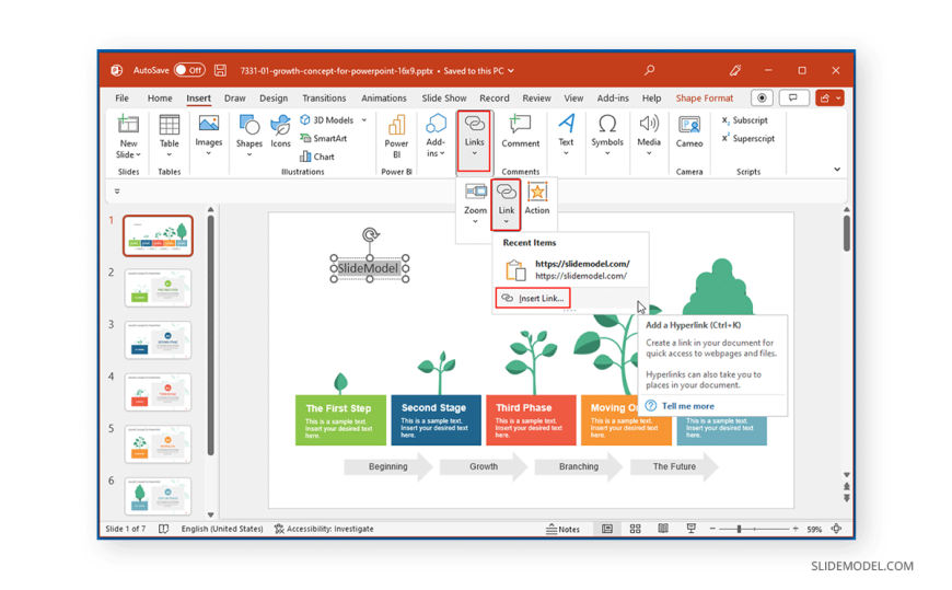 How To Insert Excel File Hyperlink In Ppt