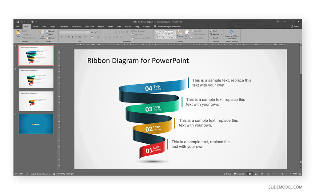 opening a presentation in powerpoint