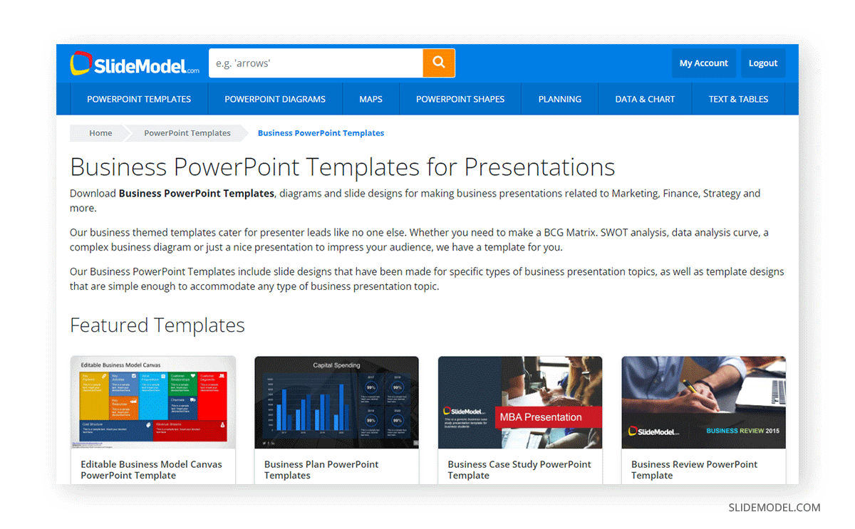 Business PowerPoint Templates for Presentations by SlideModel