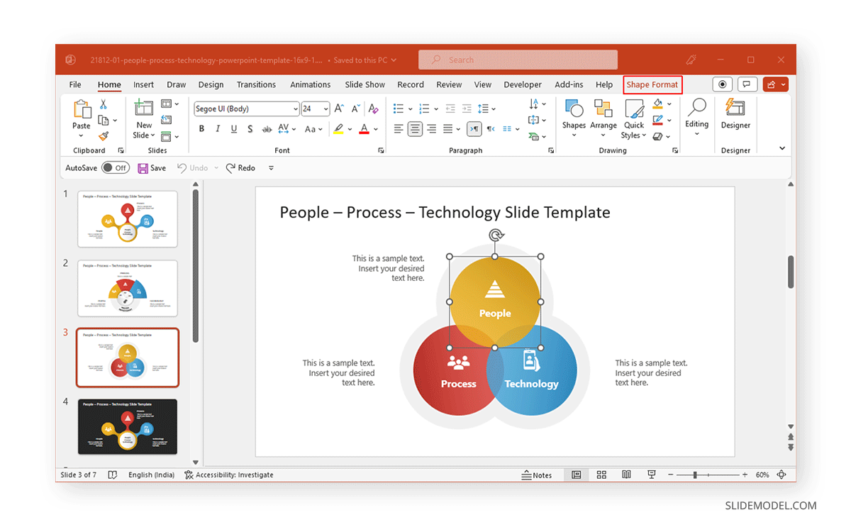Using Shape Format in PowerPoint
