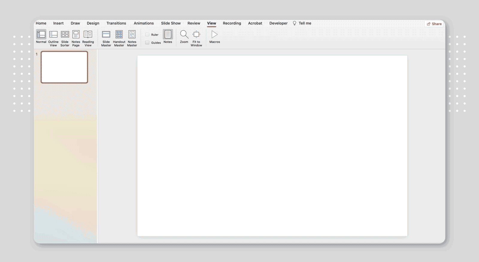 How to set up guides in PowerPoint for business card design