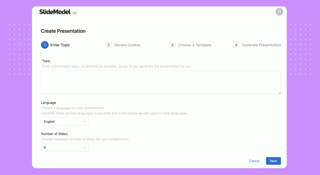 02 Adding A Prompt For A Corporate Ai Presentation Maker Slidemodel