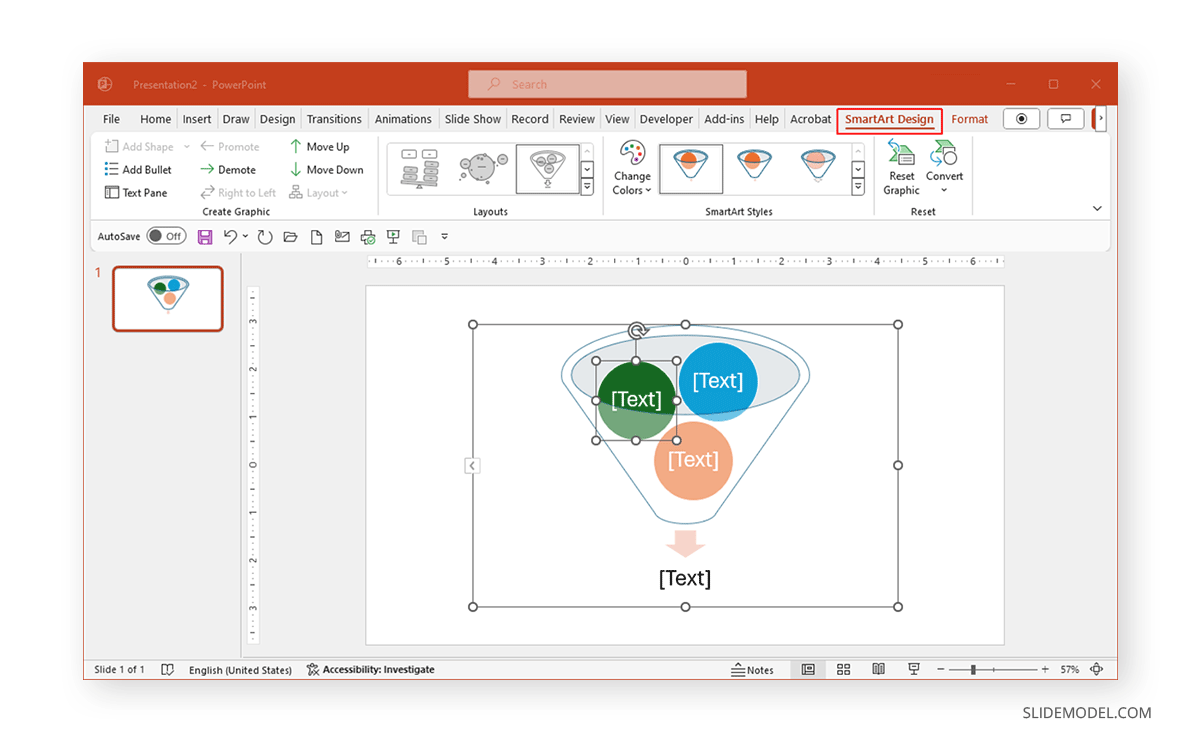 Editing the Funnel design