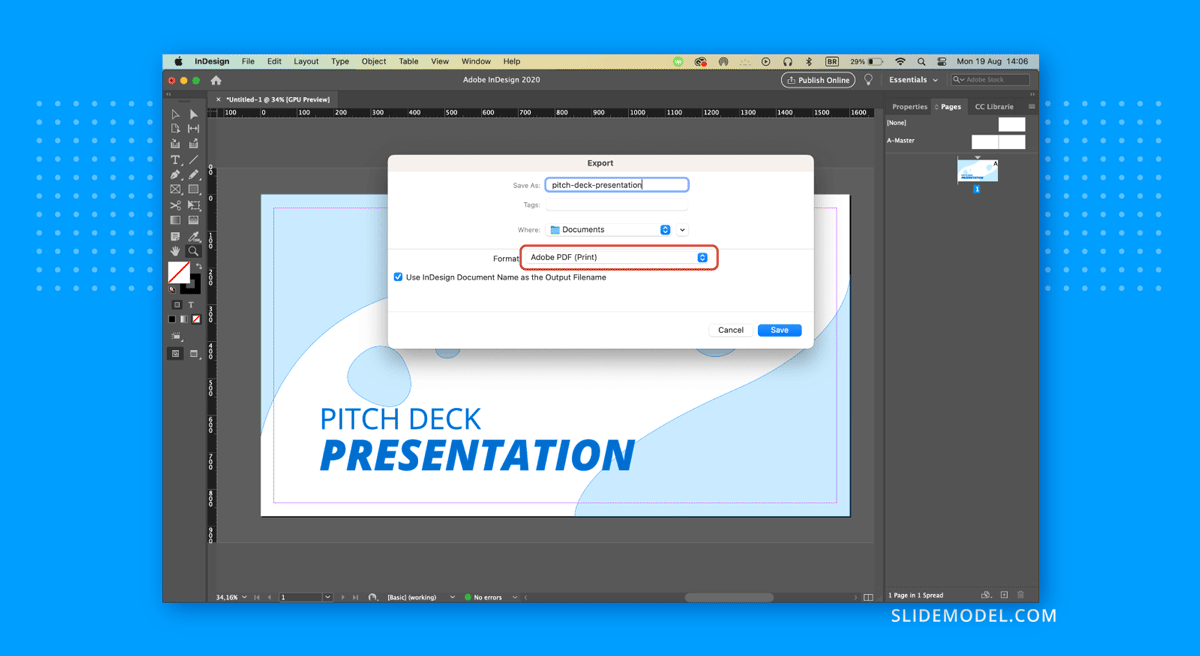 Export InDesign to PowerPoint
