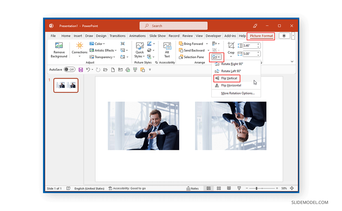 How To Flip An Image In PowerPoint