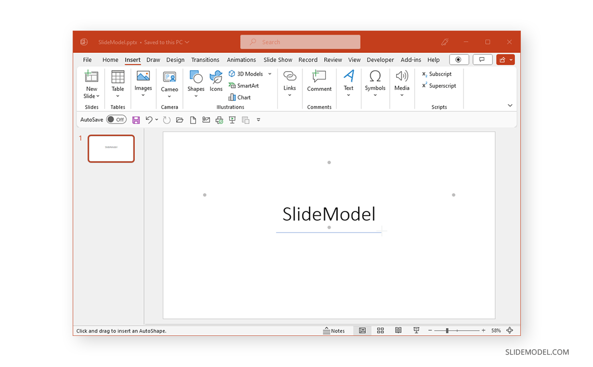 How to add a line in PowerPoint