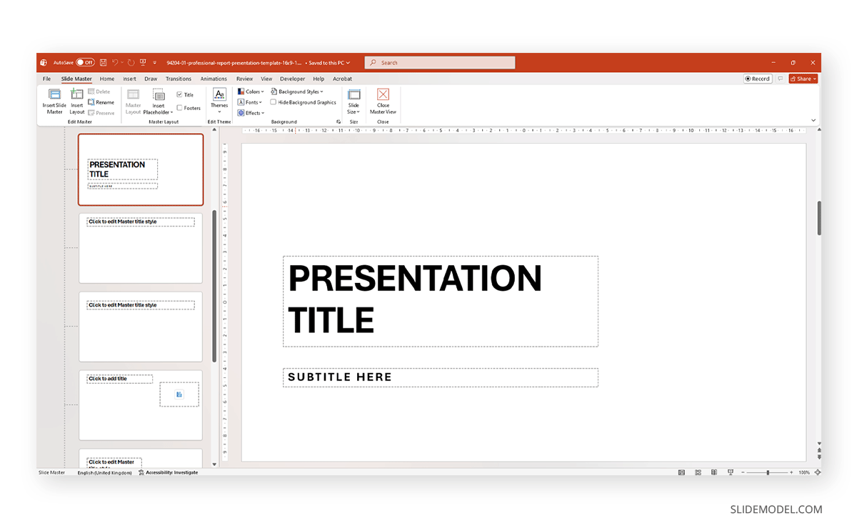 Working with Slide Master in PowerPoint
