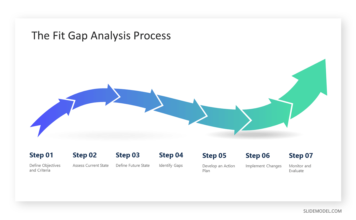 Steps of the fit gap analysis