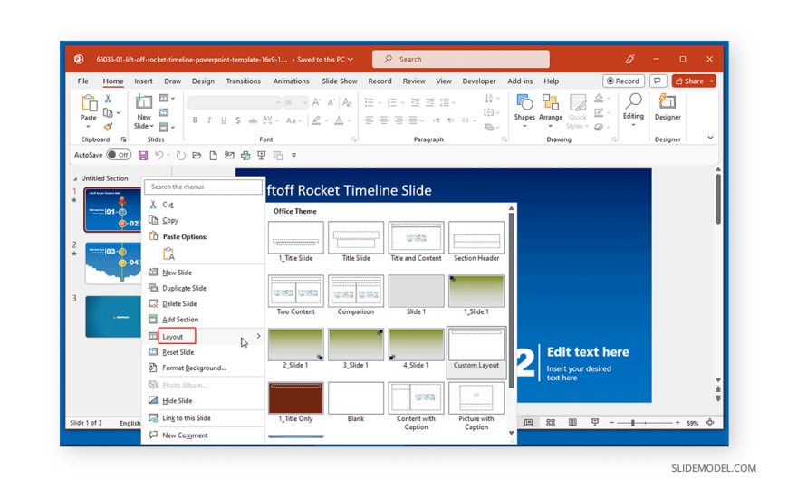02_access-layout-via-contextual-menu-powerpoint - SlideModel
