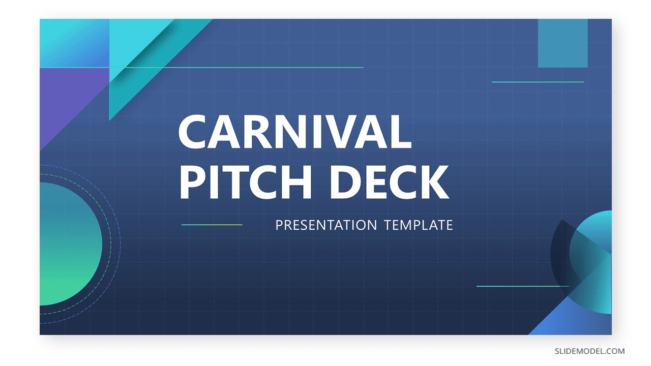 Carnival Pitch Deck PowerPoint presentation template by SlideModel