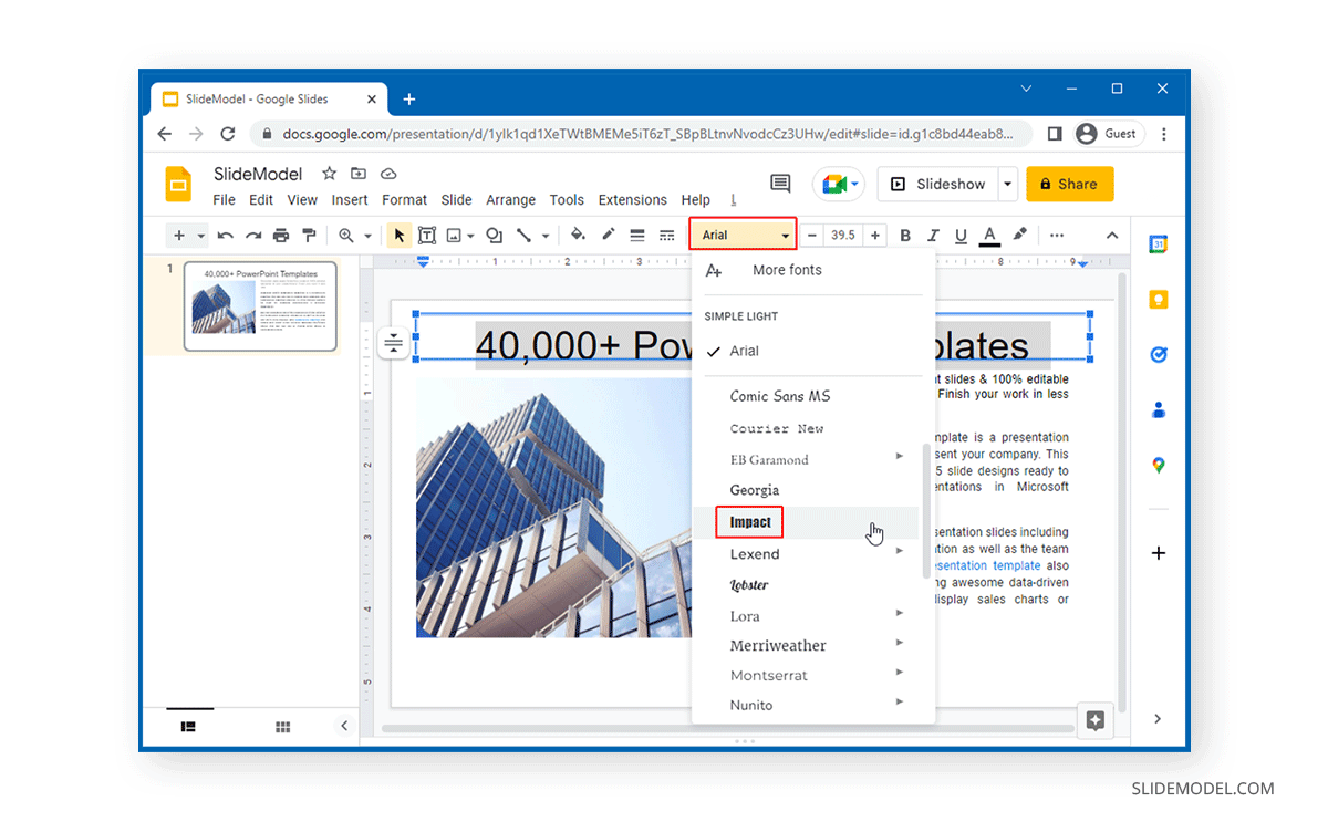 How to Add Fonts to Google Slides