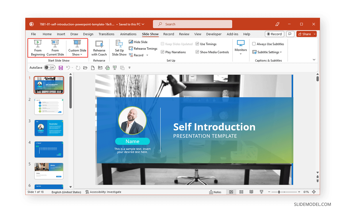 Slideshow Options in PowerPoint