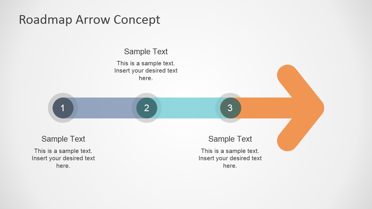 Colorful Roadmap Arrow Concept For Powerpoint Slidemodel 5947