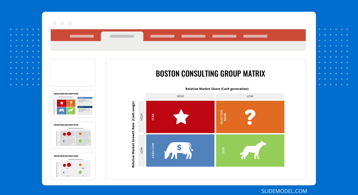 Boston Consulting Group Matrix PowerPoint template