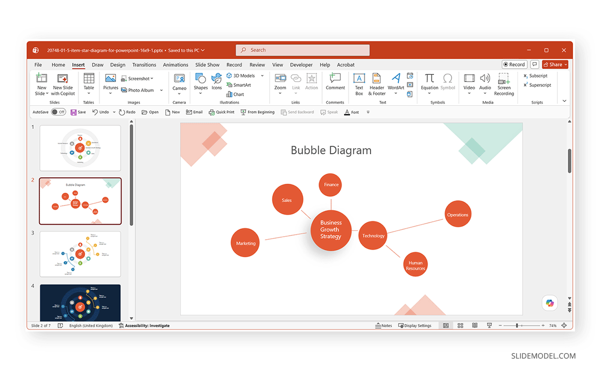 How to create a bubble diagram in PowerPoint with native tools