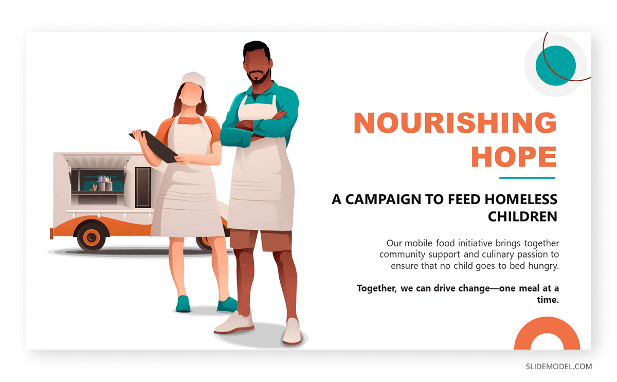 Vector graphics for non-profit fundraising campaign