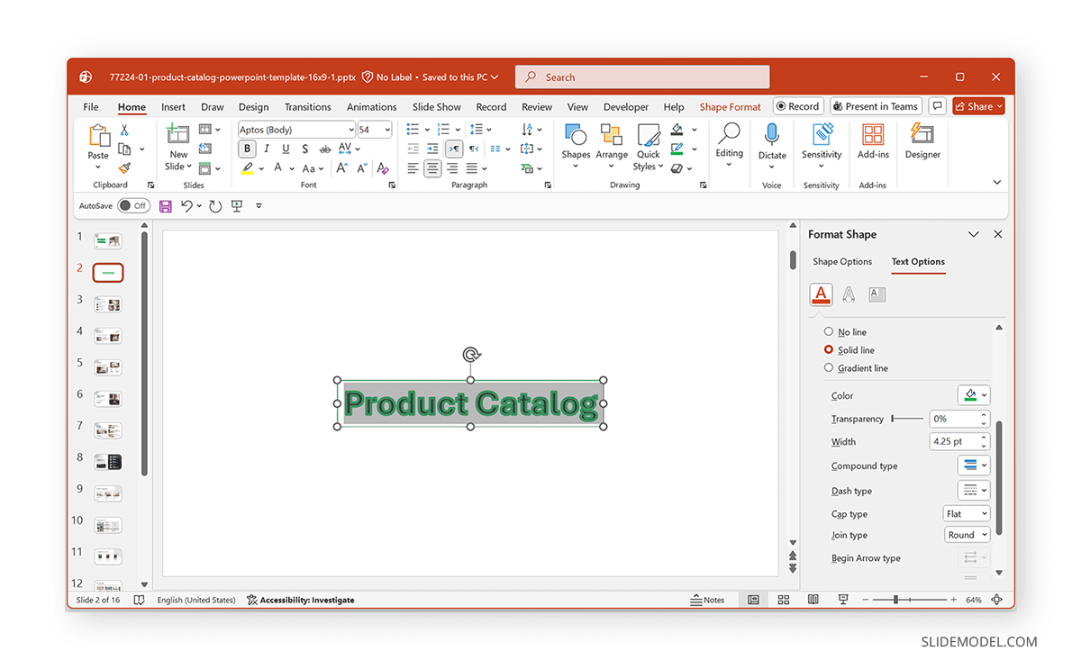 Using WordArt to create bubble letters in PowerPoint