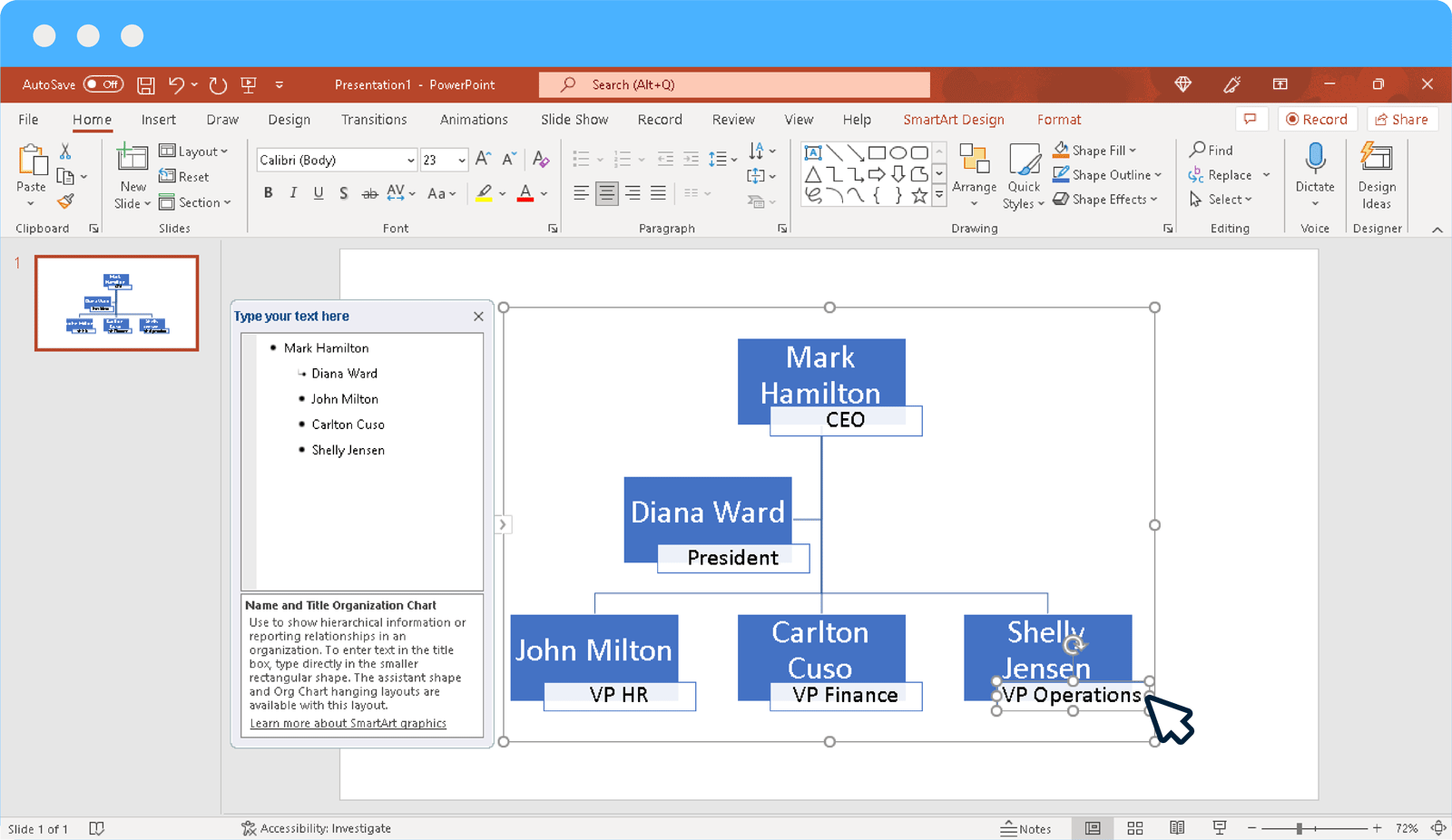 How to Create an Organizational Chart in PowerPoint