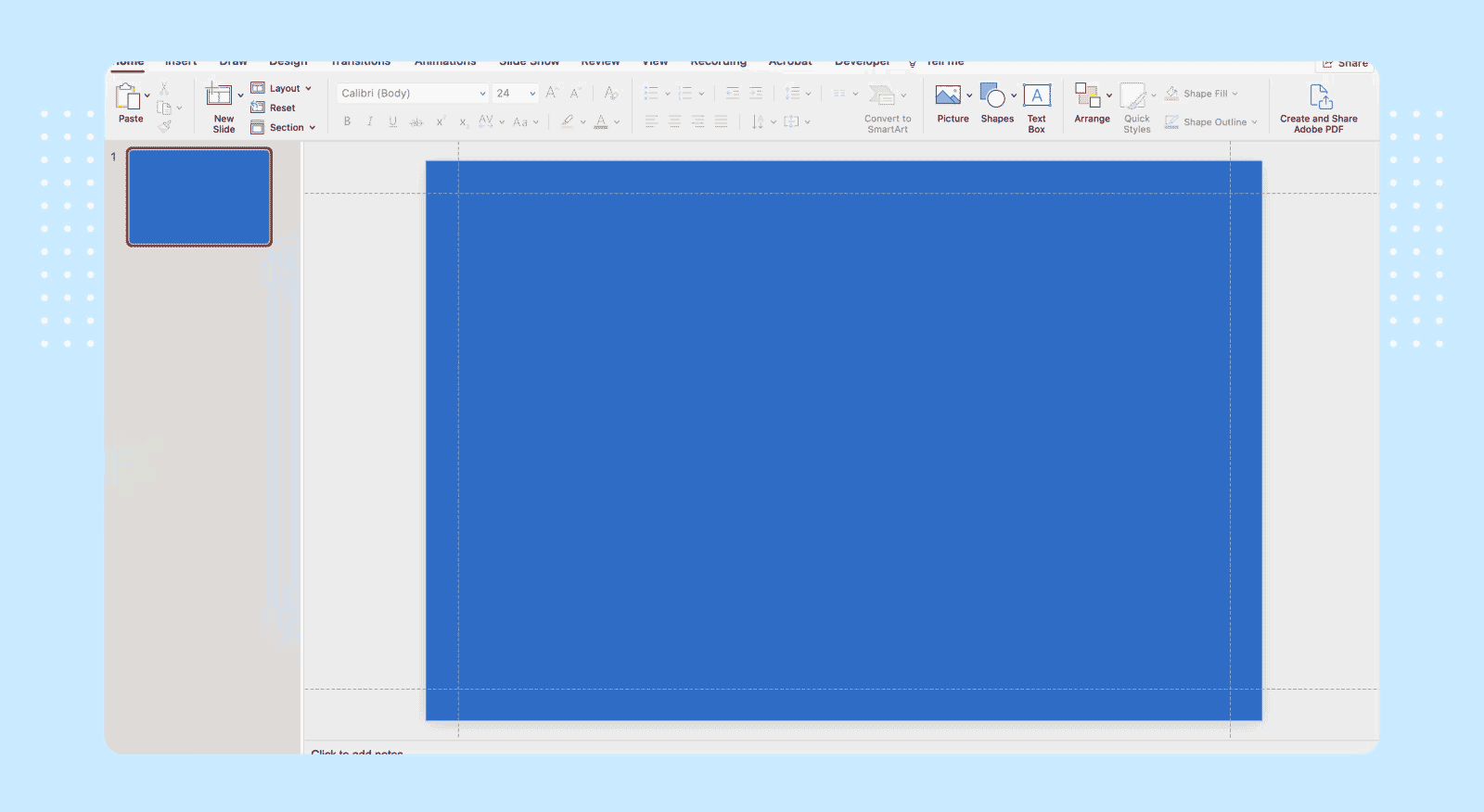 How to add a business card logo in PowerPoint