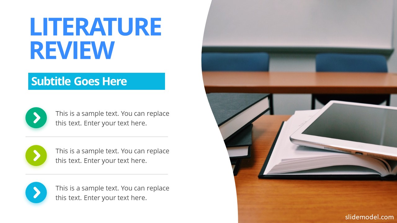 Literature Review Slide PowerPoint Template SlideModel