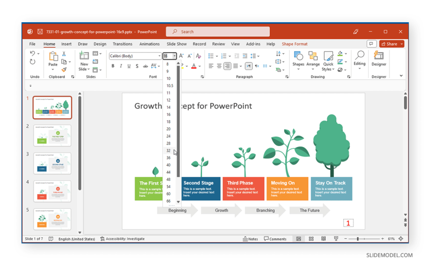 how to create page number in powerpoint