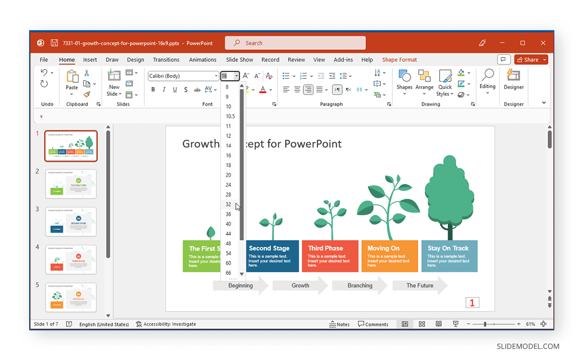 Manually add page number in PowerPoint