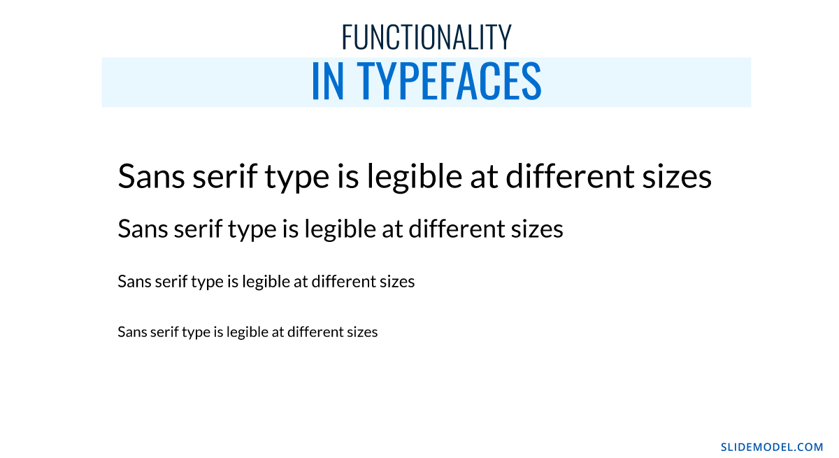 Explaining functionality in typefaces