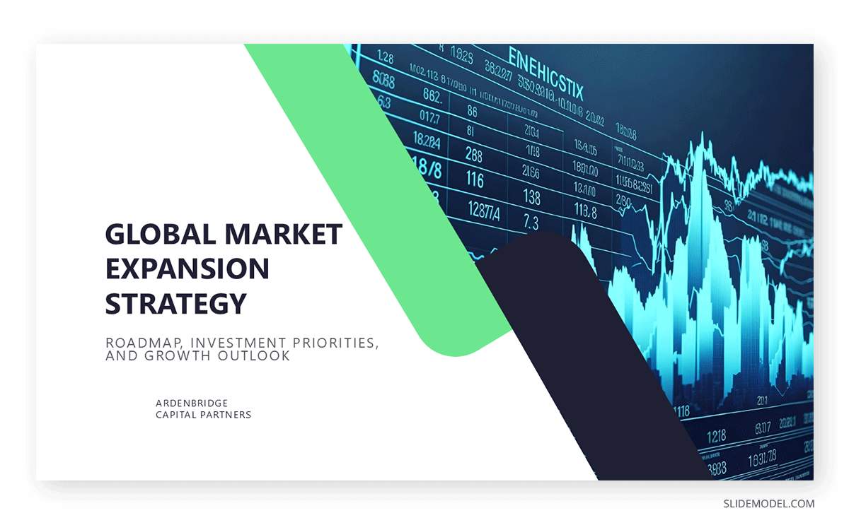 Creating a vibrant title slide with contrast to highlight presentation technique