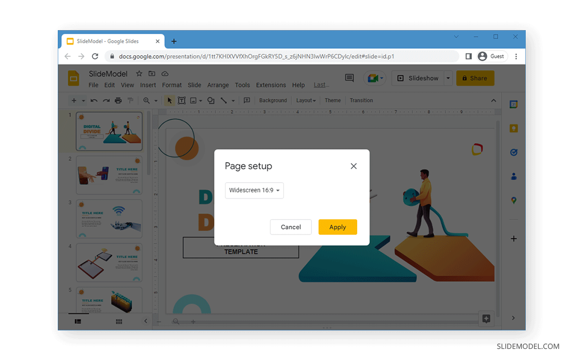 Google Slides Size and Dimensions là một công cụ hữu ích cho bất kỳ ai muốn tạo ra bản trình bày chuyên nghiệp và đẹp mắt trên Google Slides. Hình ảnh liên quan sẽ giúp bạn hiểu rõ hơn về cỡ và kích thước của bản trình bày của mình để tối ưu hóa chất lượng.