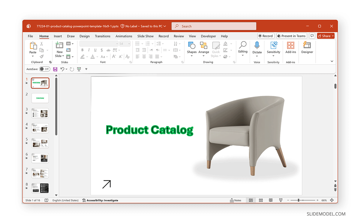 How to add bubble letter effect to a slide PPT