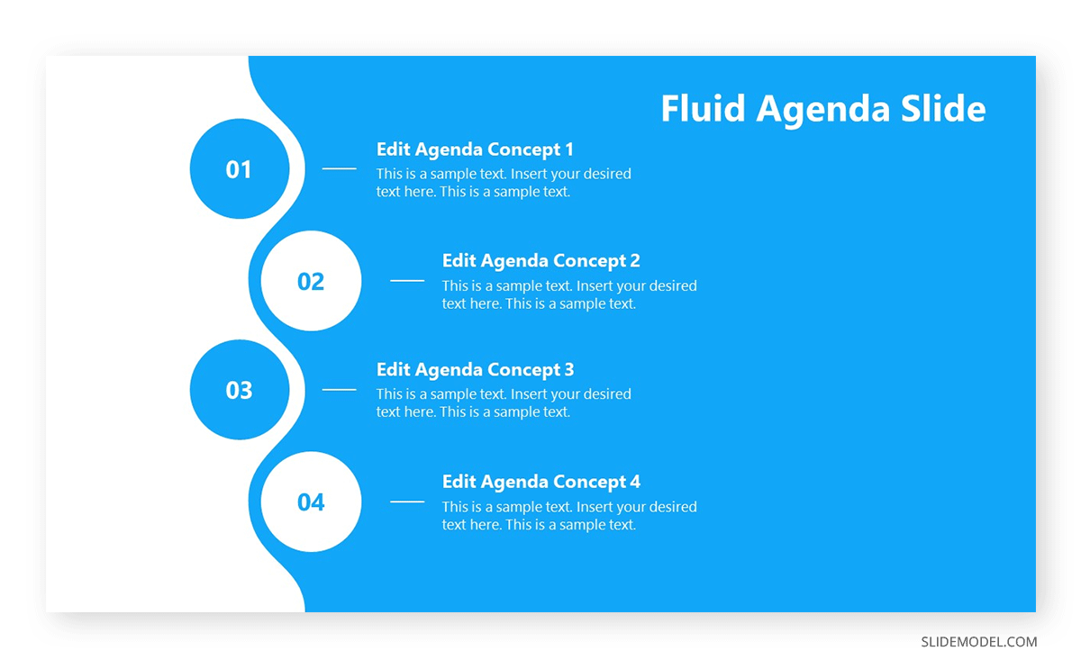 Example of an Agenda Slide PowerPoint Template