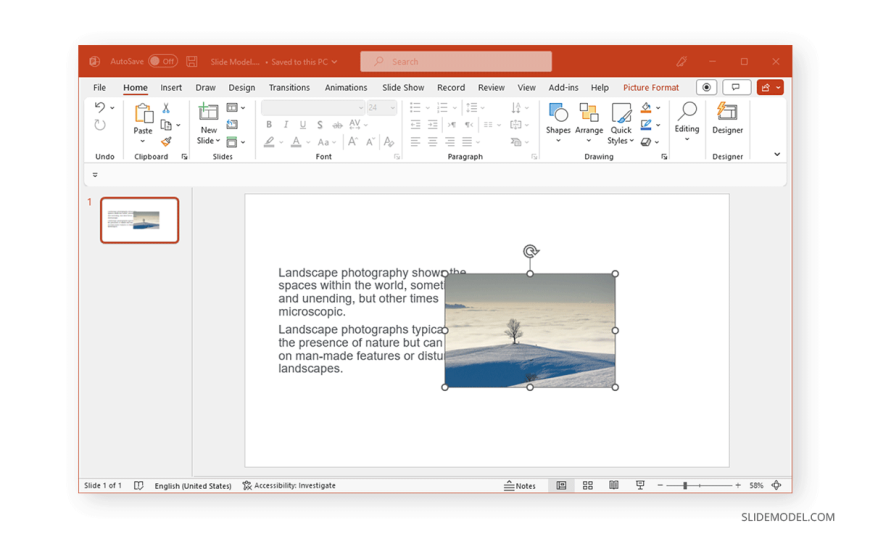 how to make text wrap a picture in powerpoint