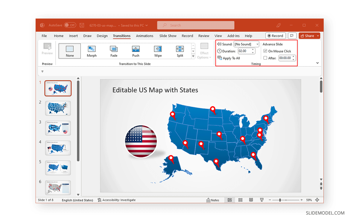 Loop slides manually on PowerPoint