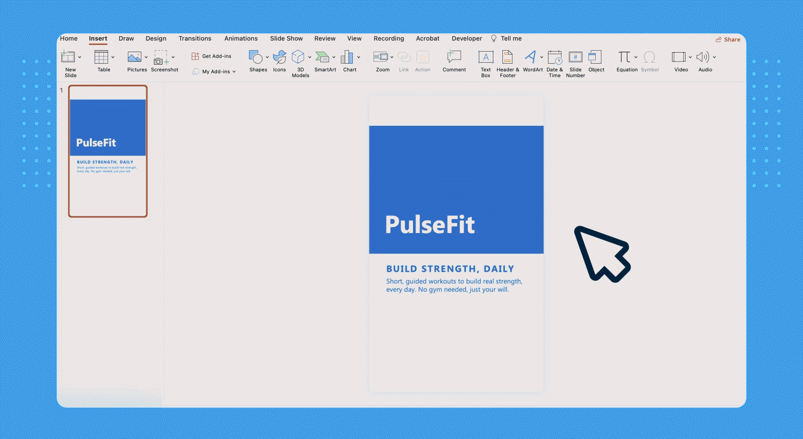 Button shape for prototype app in PowerPoint