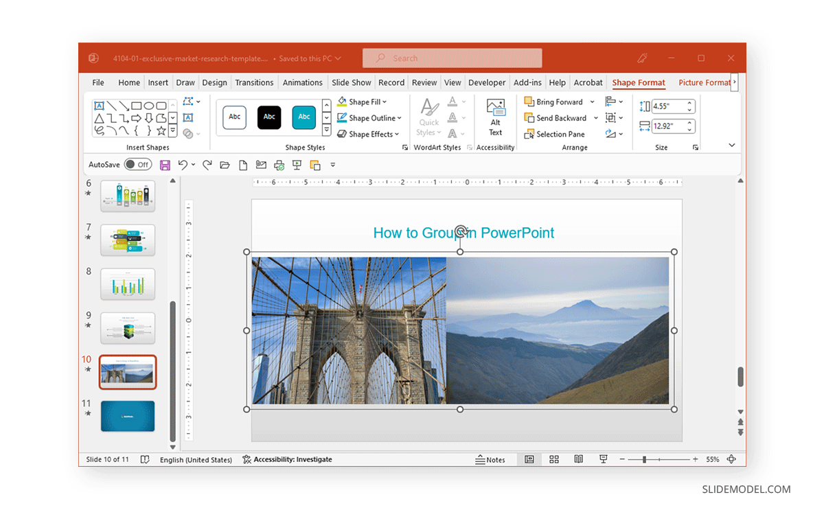 how to make a group presentation on powerpoint