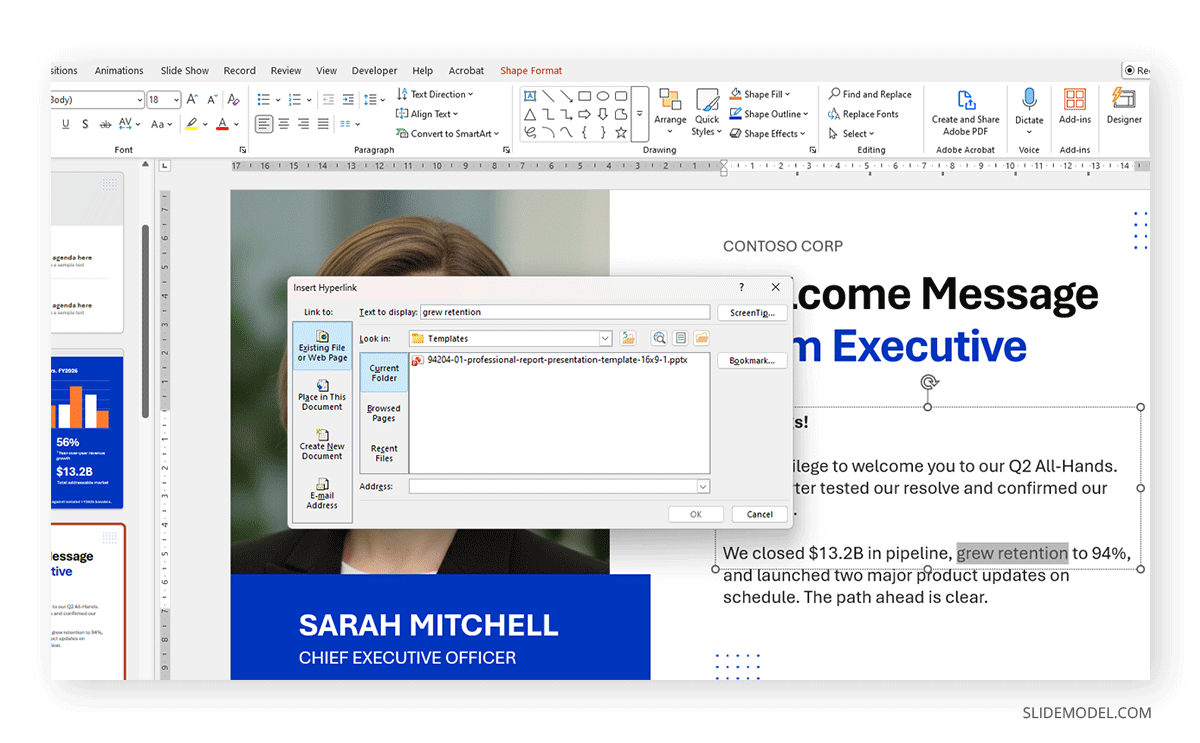How to use hyperlinks in PowerPoint