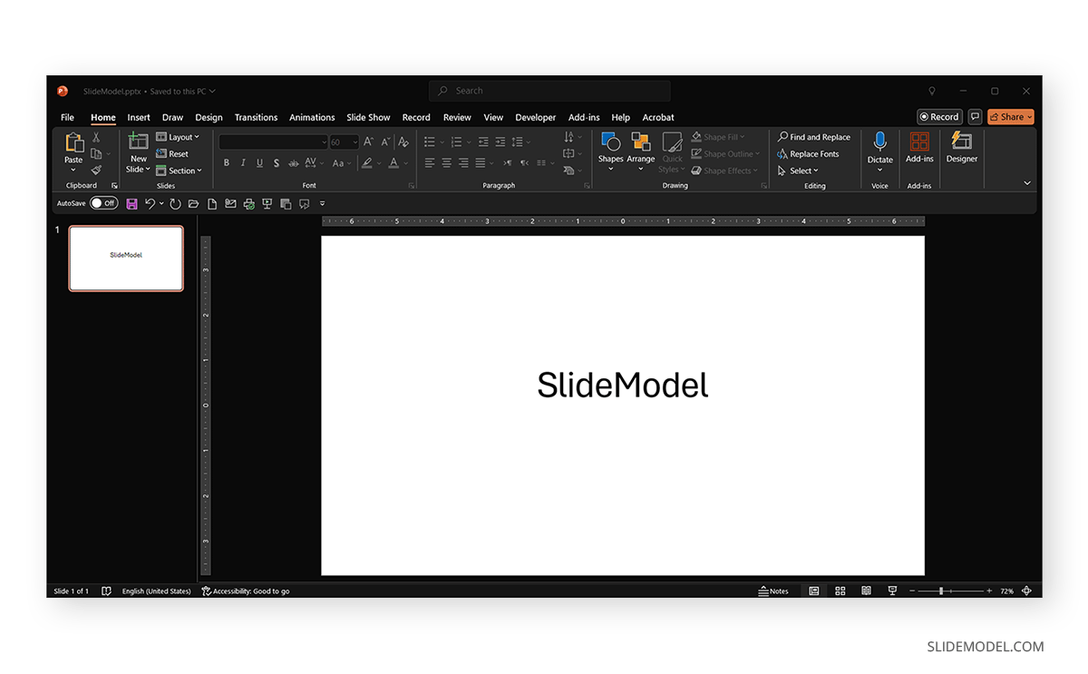 Working with PowerPoint dark mode