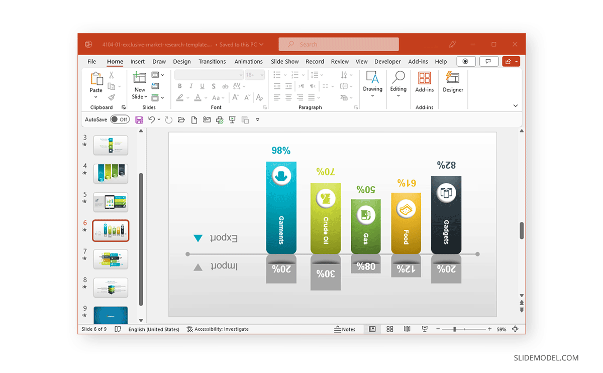 Rotate PowerPoint slide