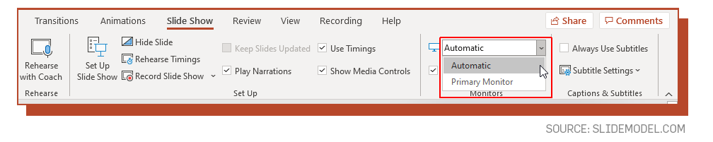 Speaker Notes text adjustment interface in PowerPoint