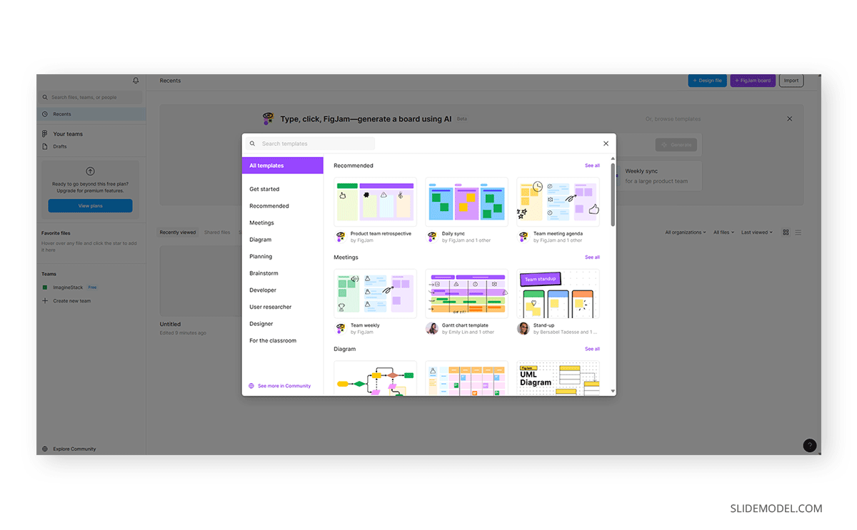 Using templates in Figma