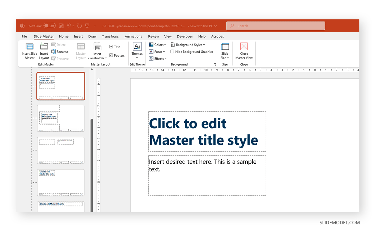 Using Slide Master in PowerPoint