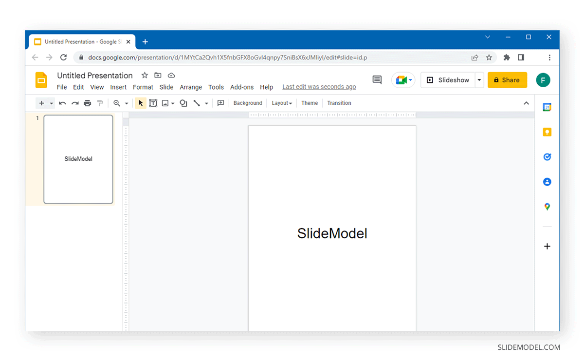 Making a Google Slides slide vertical