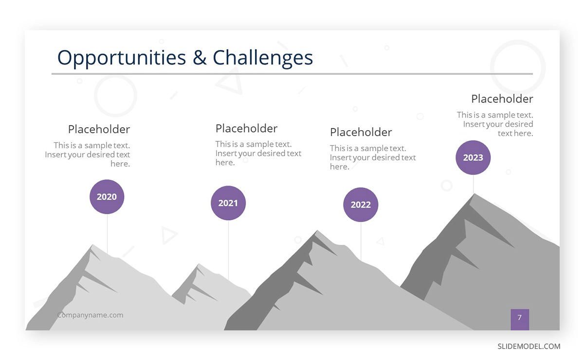 16:9 format slide template for PowerPoint