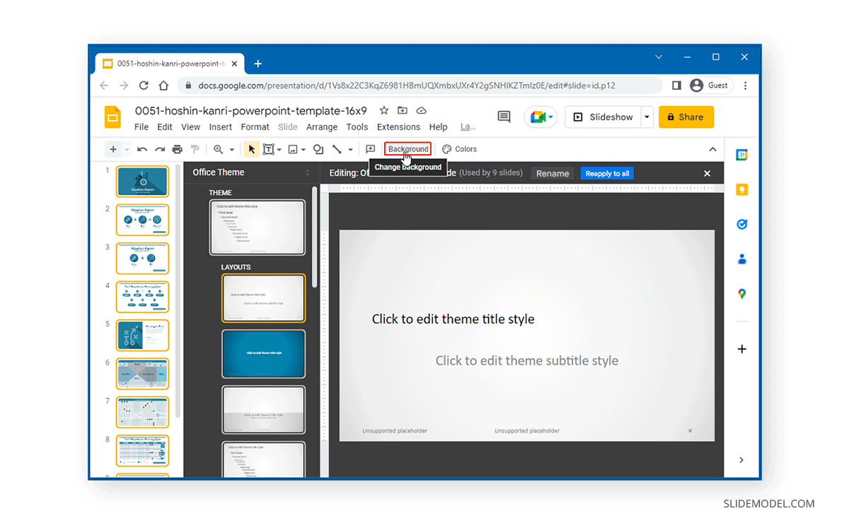 Google Slides - Thay đổi màu sắc chủ đề Bạn muốn tạo một bài trình bày đầy màu sắc và thu hút tại cuộc họp sắp tới? Google Slides sẽ giúp bạn \