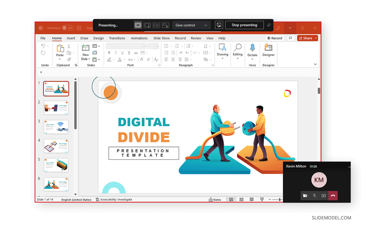 powerpoint presentation share screen