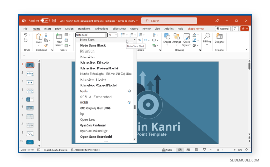 How to add fonts to PowerPoint